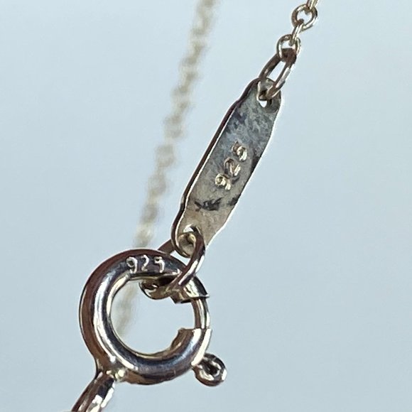 Tiffany & Co. 925 Sterling Silver Puffed Heart Charm/Pendant Necklace w/pouch 4. - Picture 8 of 11
